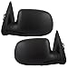 Power Side View Mirrors Heated Puddle Lamp Driver and Passenger Replacements for Cadillac Chevrolet GMC SUV 15179836 15179835