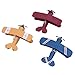 URAQT Vintage Airplane Model Metal Handicraft, Wrought Iron Aircraft Biplane, for Photo Props/Christmas/Home Decor/Ornament (3 PCS)