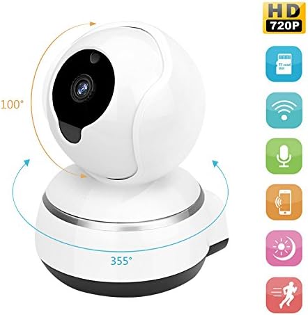 Zonlaky Wireless IP Security Surveillance System , 720p hd night vision two-way audio network monitor camera, indoor Camera for Pet Baby Monitor, Home Motion Camera ( with TF card slot)
