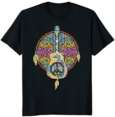 Hippie Peace Mandala Guitar - Boho Chic Style 1 T-Shirt