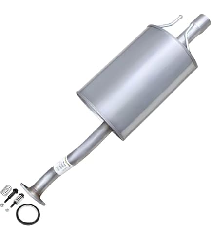 Ratzdala Stainless Steel Direct Fit Rear Exhaust Muffler Compatible For 2006-2011 Civic 1.8L And 2006-2011 Civic Hybrid 1.3L-Include Clamp And Bolt Kit(R-HC01), Mufflers - Canada