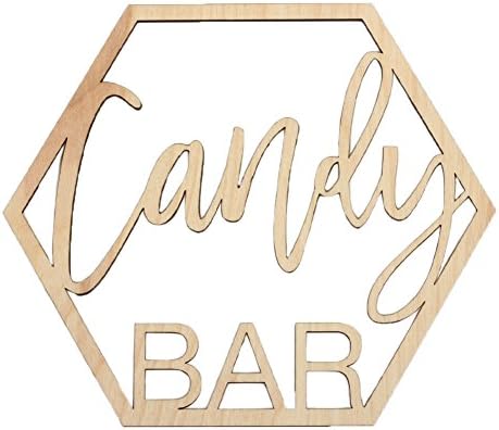 Amazon Com Koyal Wholesale Wood Candy Bar Sign Wedding Display