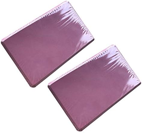 Yoga Block, Set of 2 - Supportive Latex-Free EVA Foam Soft Non-Slip Surface for Yoga, Pilates, Meditation (Wine red, 2PCS)