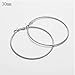 IDB Stainless Steel Big Hoop Earrings - Gold/Rose Gold/Silver/Black Tones - 7 different sizes to choose from