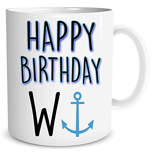 Happy Birthday Wanker Mug Funny Gifts Birthday Present Friend Husband Boyfriend Colleague Coworker Gift Banter Joke Humour Gifts WSDMUG1437