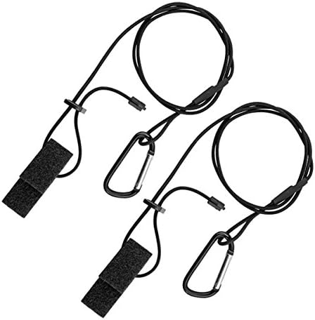 Adjustable Kayak Canoe Paddle Fishing Rod Gear Leashes with Carabiner