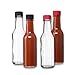 Hot Sauce Woozy Bottles, 5 Oz with Black Caps and Inserts - 12 Pack by PremiumVials …