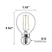 Philips LED Dimmable G16.5 Globe Light Bulb, 180-Lumen, 2700-Kelvin, 2.7-Watt (25-Watt Equivalent), E12 Candelabra Base, Clear, Soft White, 10-Pack