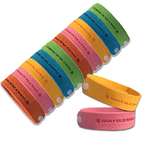 Mückenschutz Armband -12 Packungen alle natürlichen Anti-Moskito-Armband Bug Repellent Bands Reisen abweisende Armbänder No Deet nicht giftig für Kinder, Erwachsene und Haustiere