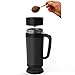 Consumer Associates Pour Over Coffee Maker Thermal Travel Mug Built-in Stainless Steel Dripper Double Walled Stainless Steel Insulation Reusable Paperless Filter
