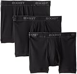 2(x)ist mens Essential Cotton 3 Pack Boxer Brief, Black, Medium