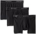 2(x)ist mens Essential Cotton 3 Pack Boxer Brief, Black, Medium
