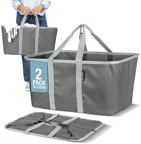 Amazon.com - CleverMade Collapsible LUXE Tote, 30L Foldable