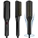 Hair Straightener, Ionic Hair Straightening Brush for Women, 3 Temp Settings Heated Digital LCD Display Straightener for Men, Fast Heating and Anti-Scald, Portable for Home & Travel