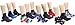 Marino Low Cut Socks for Men - Funky Colored Ankle Socks - Pattern Designed Dress Socks - 12 Pack - Style 3 - Size 10-13
