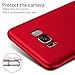 YIHAILU Samsung Galaxy S8 Plus Case Smoothly Skin Shockproof Ultra Thin Slim Full Body Protective Cover For S8+ 6.2 Inch (Silky Red)