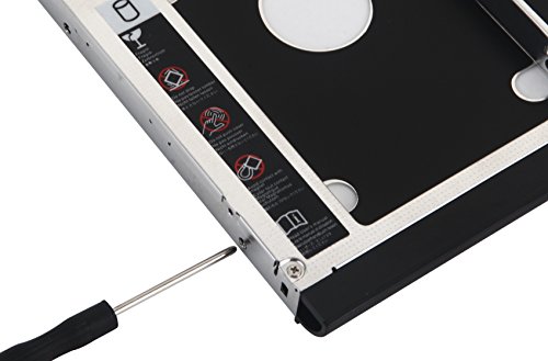 DY-tech 2nd HDD SSD Hard Drive Caddy for HP ProBook 6440b 6445b 6450b 6455b 6550b 6555b with Faceplate bezel + Mounting Bracket