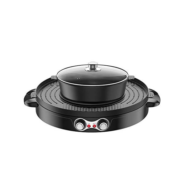 Kacsoo Upgraded Electric Grill Hot Pot, 2 in 1 Multifunction Electric