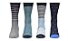 ACTIV PRO Men's Modern Cotton Crew Dress Socks (4 Pack) (Funky Striped)