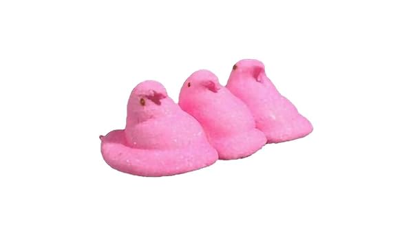 PEEPS PINK MARSHMALLOW CHICKS, 3 OZ, 10 CT