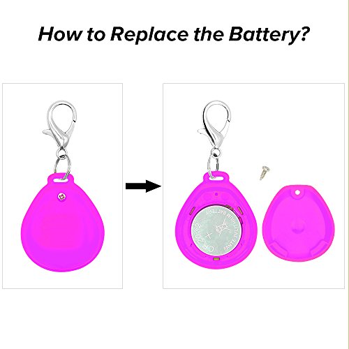 Higo Led Dog Tag for Collars, Weather Safety Lights of Dogs and Cats for Night Walking Dog Collar Light, Included Extra Replacement Batteries, Gifts for Pets(Pink, Green)