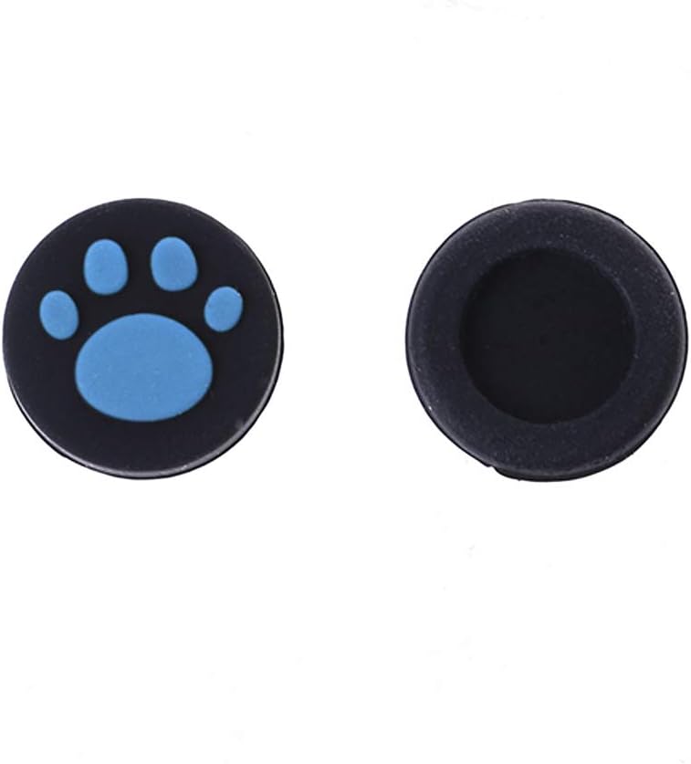 Baodanjiayou 2pcs Slim Cat Paw Analog Controller Thumbstick Grips Cap Protective Cover Compatible with PlayStation Stick Grips Compatible with PS Vita Stick Grips Compatible with PSV 1000/2000 (Blue)