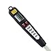 RosyMyth Digital Meat Thermometer for Grilling with Long Fork,Instant Read BBQ Cooking Thermometer with LED Screen, Ready Alarm (Black)