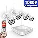 [2019 New] HD 1080P 8CH Security Camera System Wireless,SAFEVANT Security Camera System(1TB Hard Drive),4PCS 1080P(2.0MP) Indoor/Outdoor Wireless Security Cameras,Plug&Play,NO Monthely Fee