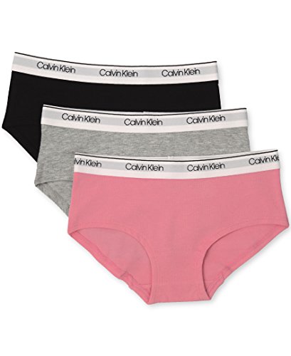 image for Calvin Klein Girls' Little Modern Cotton Hipster Underwear, Multipack,