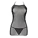 Lisli Women's Sexy Lace Lingerie Dress Underwear Babydoll G-string Sleepwear