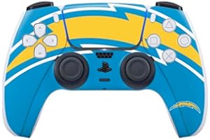 Skinit Decal Gaming Skin Compatible with PS5 Controller - Officially Licensed NFL Los Angeles Chargers Large Logo Design