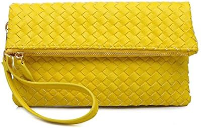 Urban Expressions Style Vegan Leather Clutch Trisha (Chartreuse)