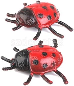 12 Vivid Ladybird Ladybug Bug Insects Figure Kids Party Goody Loot Bag Favor