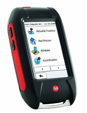 Falk Outdoor-GPS LUX 22, 3 Zoll Touchscreen, Basiskarte Plus (EU 25) zum Radfahren, Mountainbiken, Wandern und Geocaching
