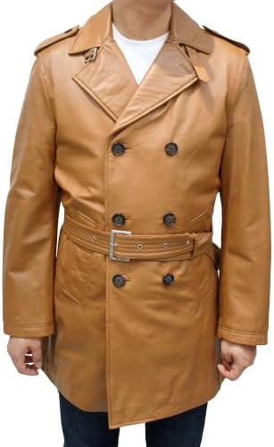 ラム レザーショート トレンチコート メンズ レザーコート ショート ダブル 3401 Dressagejudge Com