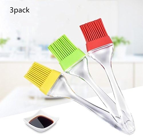 Wan Huilai Silicone Basting &amp; Pastry Brushes by, Great for BBQ Meat, Cakes &amp; Pastries – Heatproof, Flexible &amp; Dishwasher Safe, EASY Clean, Food Grade, BUY YOUR SET OF 3pack Random Color