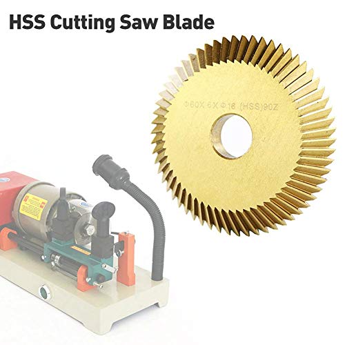 Zhanwang17 HSS Cutting Saw Blade - 60616mm Key Cutting Blade for All Horizontal Key Machine Disk Cutter Locksmith Tool