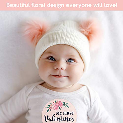 2 Monthly+Stickers+Floral+Milestone+Newborn