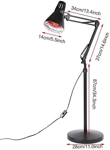 返品不可 消耗品 アクセサリ ビューティー 車 バイク B08ht3cm5d 150w近赤外線赤色光療法ヒートランプ 360 ユニバーサルヘッド関節の筋肉の痛みを和らげるアンチエイジング血液循環の改善冷たいフォーアイを防ぐ 家電