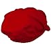 Big Size Cotton Newsboy Hat - Red OSFM