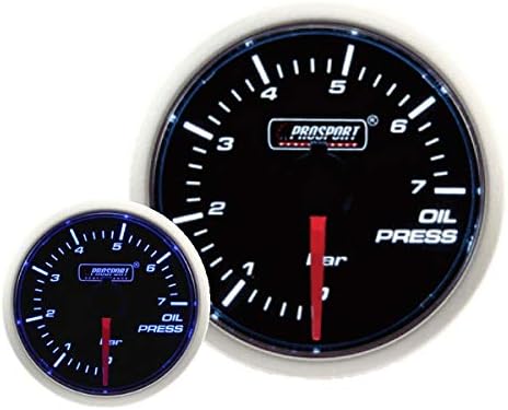 Amazon Co Jp 車 油圧計 52パイ 2インチ Prosport プロスポーツ メーター ホワイト ブルーled 車 バイク