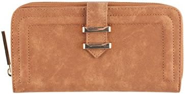 VIOLET RAY Trapunto Wallet, Cognac