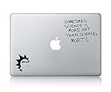 Rick Quote (v1) Rick And Morty Apple Macbook Laptop Vinyl Sticker Decal