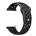 NO1seller Top Bands Compatible for Fitbit Versa Small Large, Soft Silicone Sport Strap with Ventilation Holes Replacement Wristband for Fitbit Versa Fitness Smart Watch Women Men