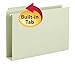 Smead FasTab Hanging Box Bottom File Folder, 2” Expansion, 1/3-Cut Built-in Tab, Legal Size, Moss, 20 per Box (64301)