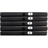 Body-Solid 50 Pound Weight Stack Add On Kit, Powerline Home Gym Machine Equipment, Cable Machine Add-On Weights Set Includes 5 Cast Iron Plates, Midnight Black