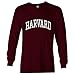 Barnesmith Harvard University Crimson Long Sleeve T-Shirt, Classic, Maroon, Small
