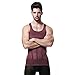 GKVK Mens Slimming Body Shaper Vest Shirt Abs Abdomen Slim, Purple, L(chest size 96cm-101cm/38inches-40inches)
