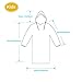 HUABEI 8 Pack Disposable Kids Rain Poncho,Packable Rain Coat with Drawstring Hood,Pack for Emergency - Lightweight, Super Waterproof for Camping Hiking Disney Traveling Fishing Outdoor-Assorted Colors