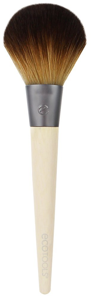 EcoTools Large Powder Brush, Made with Recycled and Sustainable Materials, Cruelty Free Synthetic Taklon Bristles, Aluminum Ferrule, Recycled Packaging